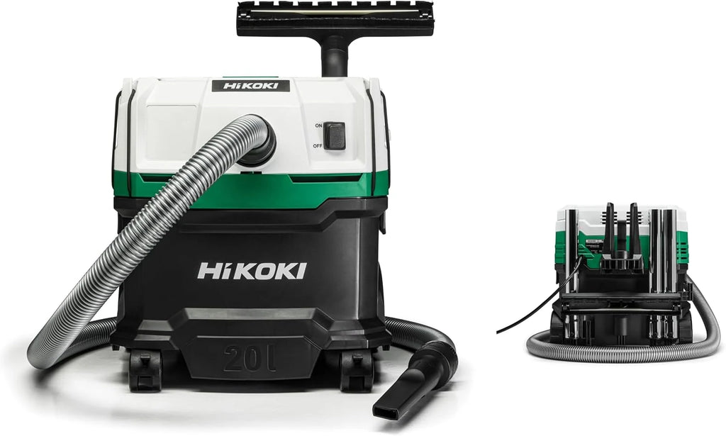 Hikoki RP200SLWAZ, odkurzacz na mokro i sucho, wielokolorowy, 1200 W, 20 l