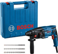Bosch Professional Młot udarowo-obrotowy GBH 2-21 Professional (uchwyt SDS plus, 3 wiertła SDS plus, (6/8/10 mm), rękojeść dodatkowa, sukno maszynowe, ogranicznik głębokości, walizka)