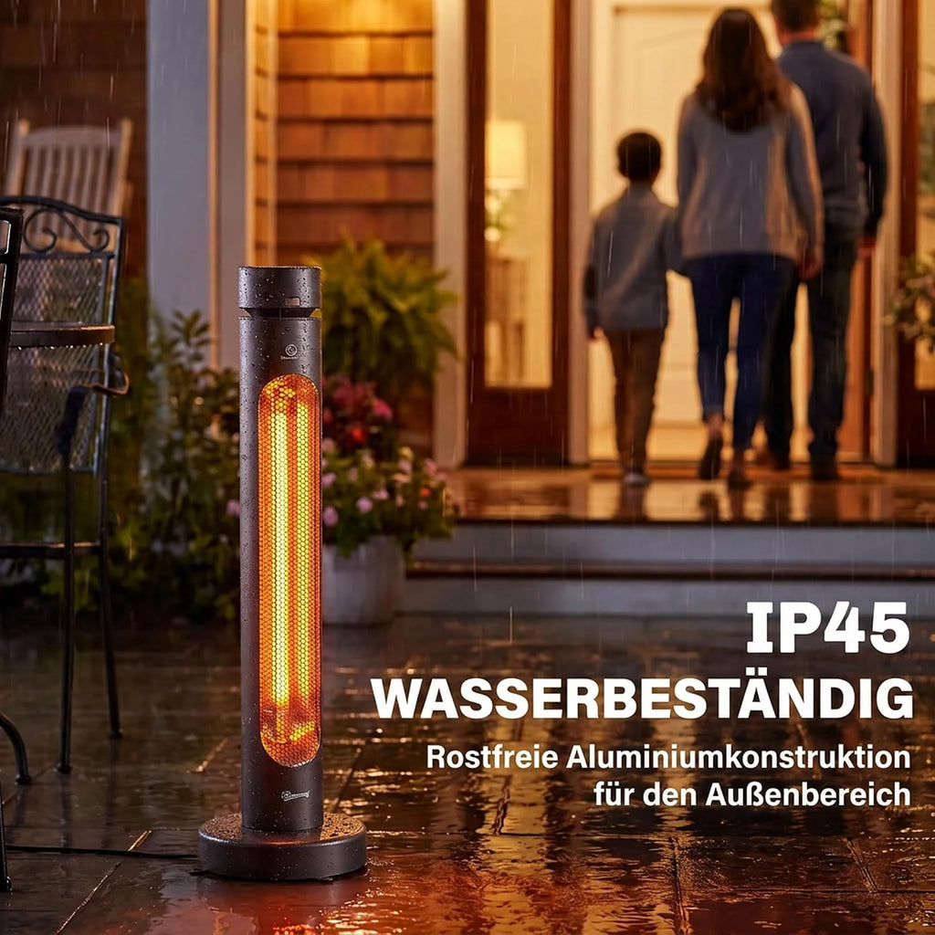Outsunny Promiennik podczerwieni 2000 W z włókna węglowego promiennik