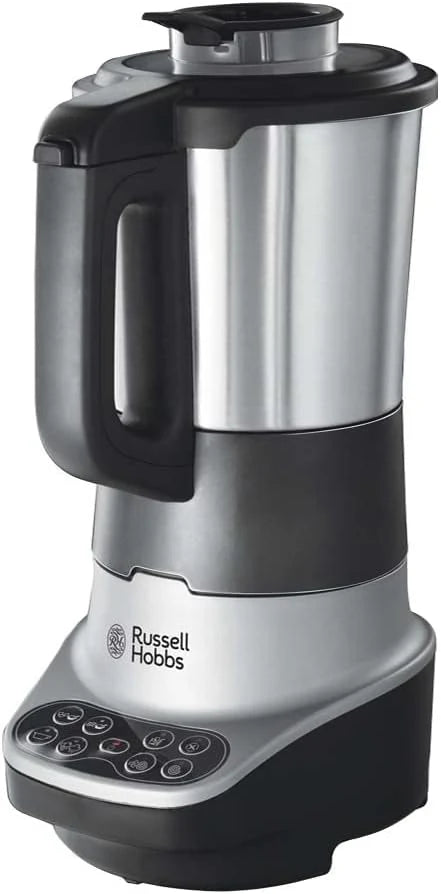 Russell Hobbs mikser, 8 programów, pojemność do 1,75l, stal nierdzewna, funkcja utrzymania ciepła, powłoka zapobiegająca przywieraniu, blendowanie, moc 800W, srebrny,Soup&Blend 21480-56