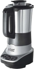 Russell Hobbs mikser, 8 programów, pojemność do 1,75l, stal nierdzewna, funkcja utrzymania ciepła, powłoka zapobiegająca przywieraniu, blendowanie, moc 800W, srebrny,Soup&Blend 21480-56