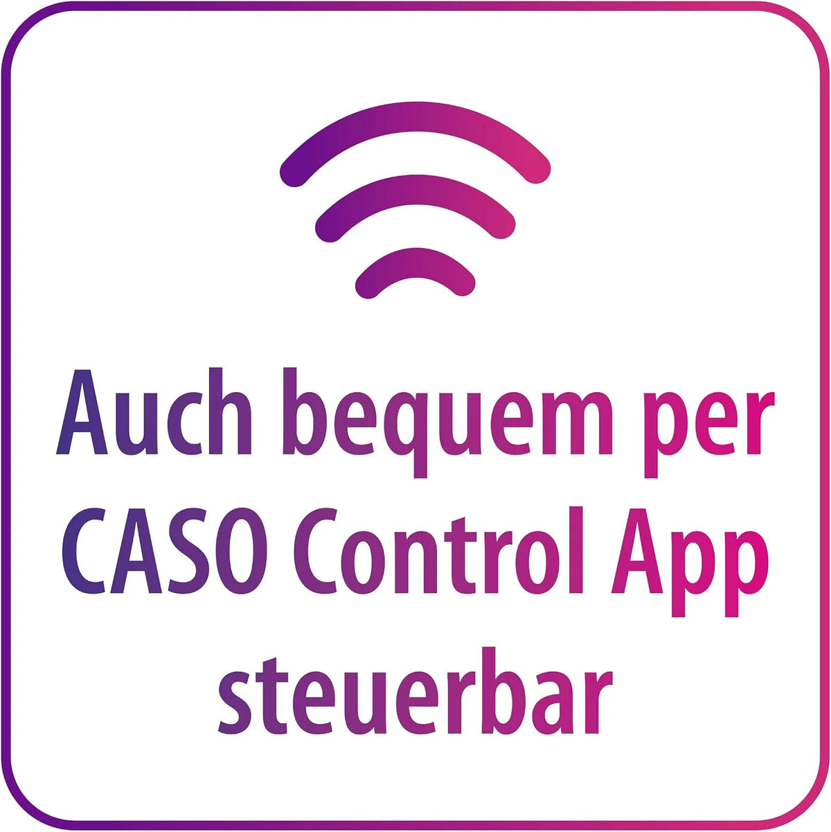 CASO WineExclusive 38 Smart lodówka na wino, do 38 butelek, dwie oddzielne strefy temperatury regulowane w zakresie 5°-20°C, oświetlenie LED, z modułem Wi-Fi i aplikacją