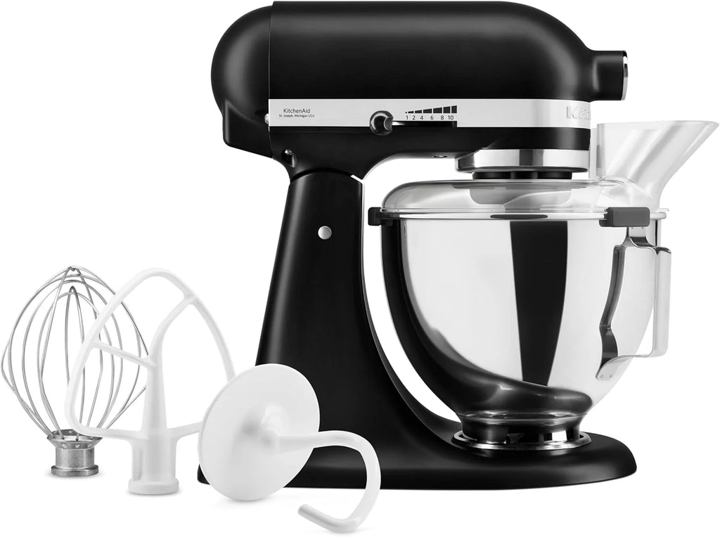 KitchenAid 5KSM95PSEBM robot kuchenny z uchylną głowicą silnika, 4,3 l, kolor czarny matowy