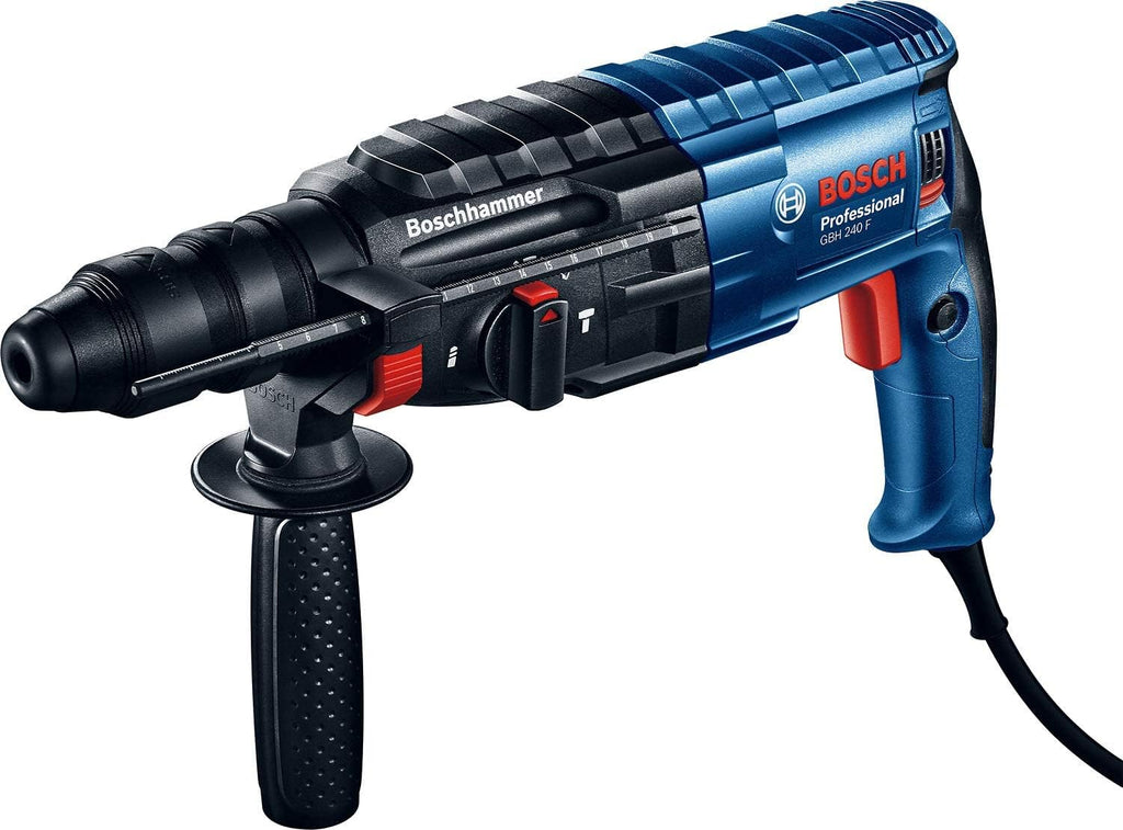 Bosch Professional: młot udarowo-obrotowy GBH 240 F (790 W, energia udaru 2.7 J, wymienny uchwyt SDS plus, ogranicznik głębokości, walizka)