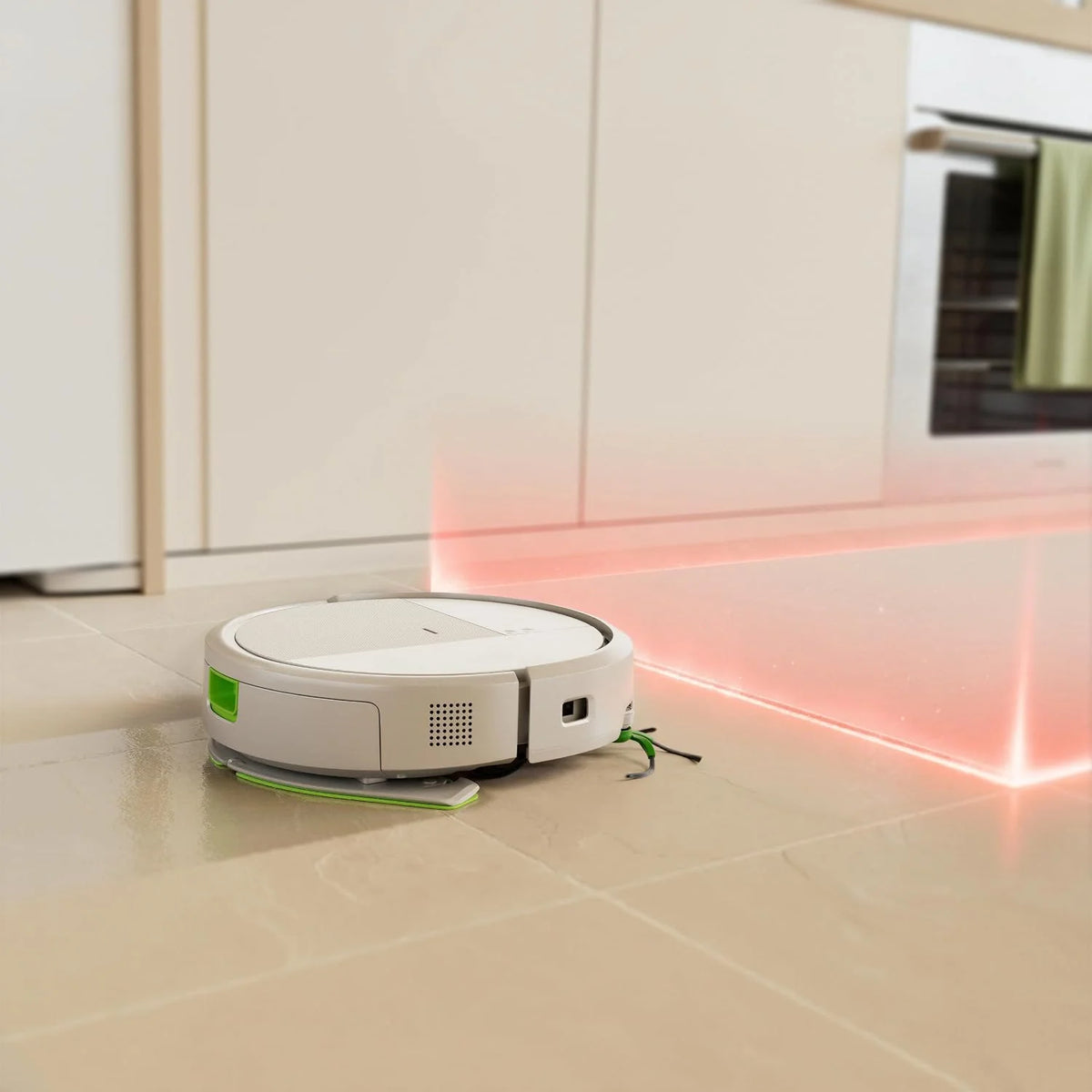 iRobot Roomba® 115 Combo robot odkurzająco-mopujący, moc ssania 15000 Pa, nawigacja z Clearview™ LiDAR, biały
