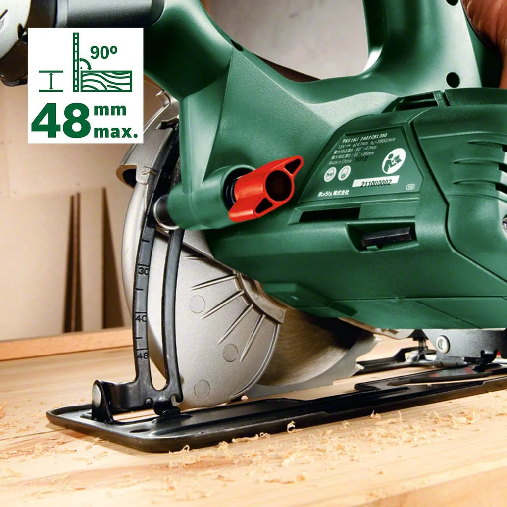 Bosch Akumulatorowa pilarka tarczowa PKS 18 LI (bez akumulatora, system 18V, opakowanie kartonowe)