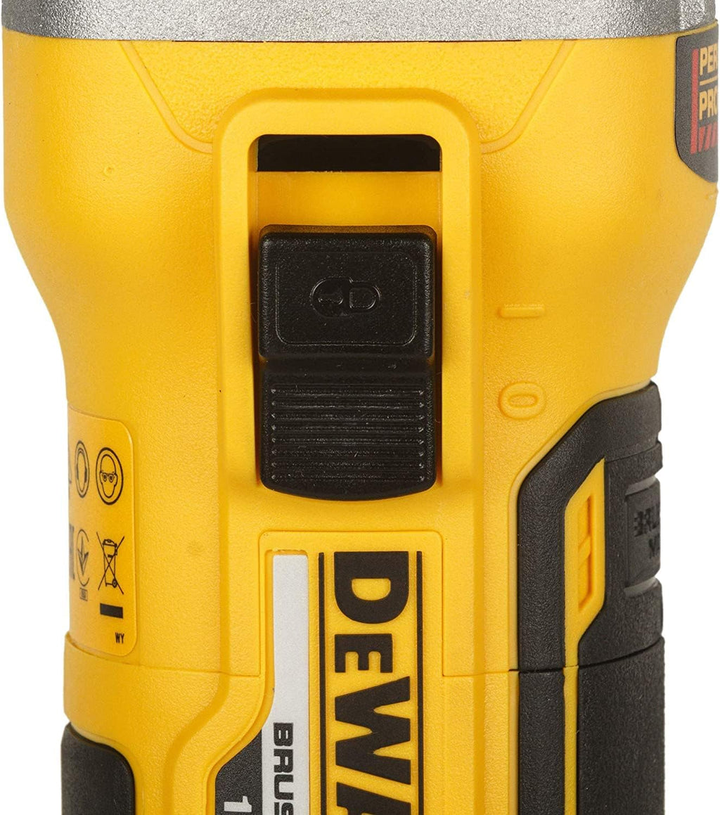 Dewalt DCG405P2 akumulatorowa szlifierka kątowa 18 V 125 mm (800 W, silnik bezszczotkowy, uzwojenia opancerzone z żywicy epoksydowej, sprzęgło elektroniczne i hamulec, w zestawie 2 x akumulatory 5,0