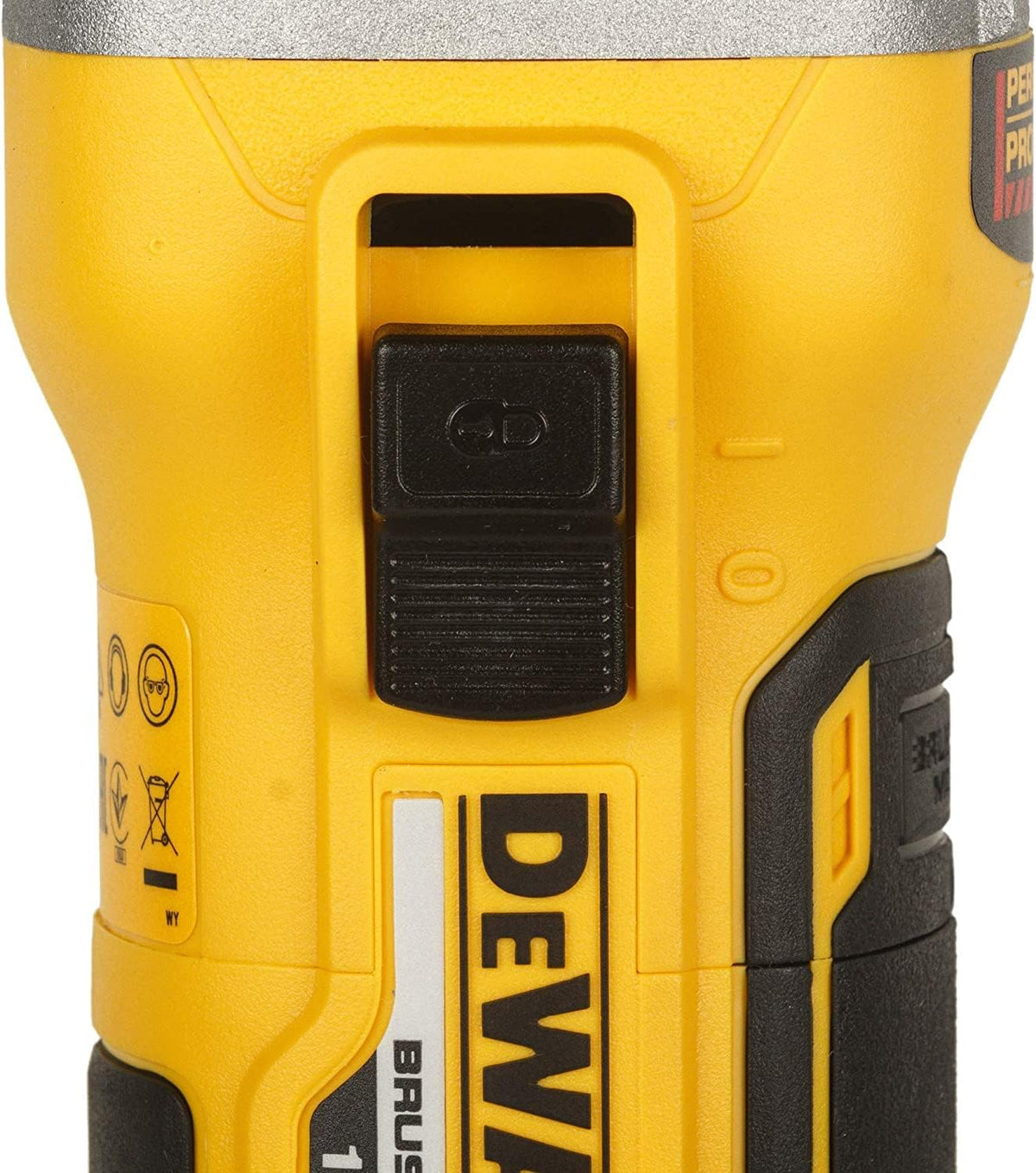 Dewalt DCG405P2 akumulatorowa szlifierka kątowa 18 V 125 mm (800 W, silnik bezszczotkowy, uzwojenia opancerzone z żywicy epoksydowej, sprzęgło elektroniczne i hamulec, w zestawie 2 x akumulatory 5,0