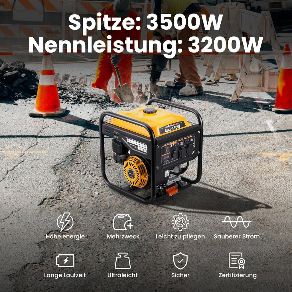 maXpeedingrods Inwerterowy generator prądu 3500 W benzynowy