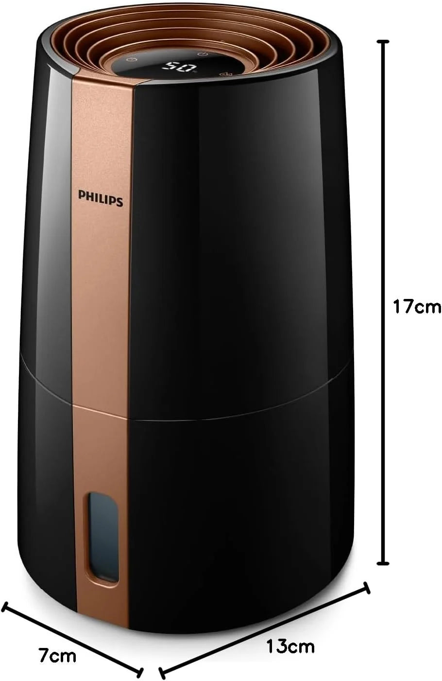 Philips Nawilżacz Ewaporacyjny serii 3000, do 45 m², NanoCloud, 3 l, Czarny