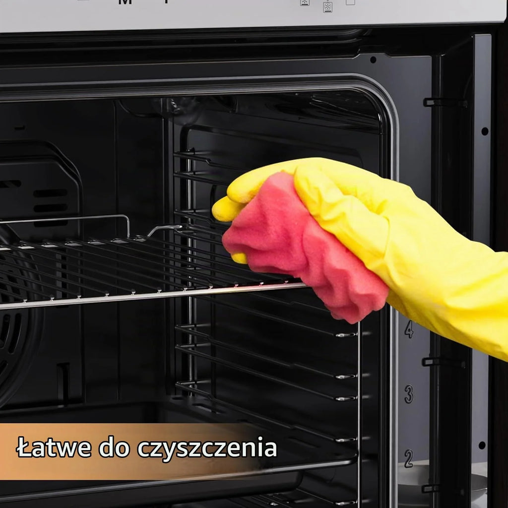 Cuisson à l'air Chaud 3D piekarnik do zabudowy, 60 cm, wolnostojący, 60 l, timer, 2,2 kW, 9 funkcji, z grillem i emaliowaną blachą do pieczenia, Cuisson à l'air Chaud 3D