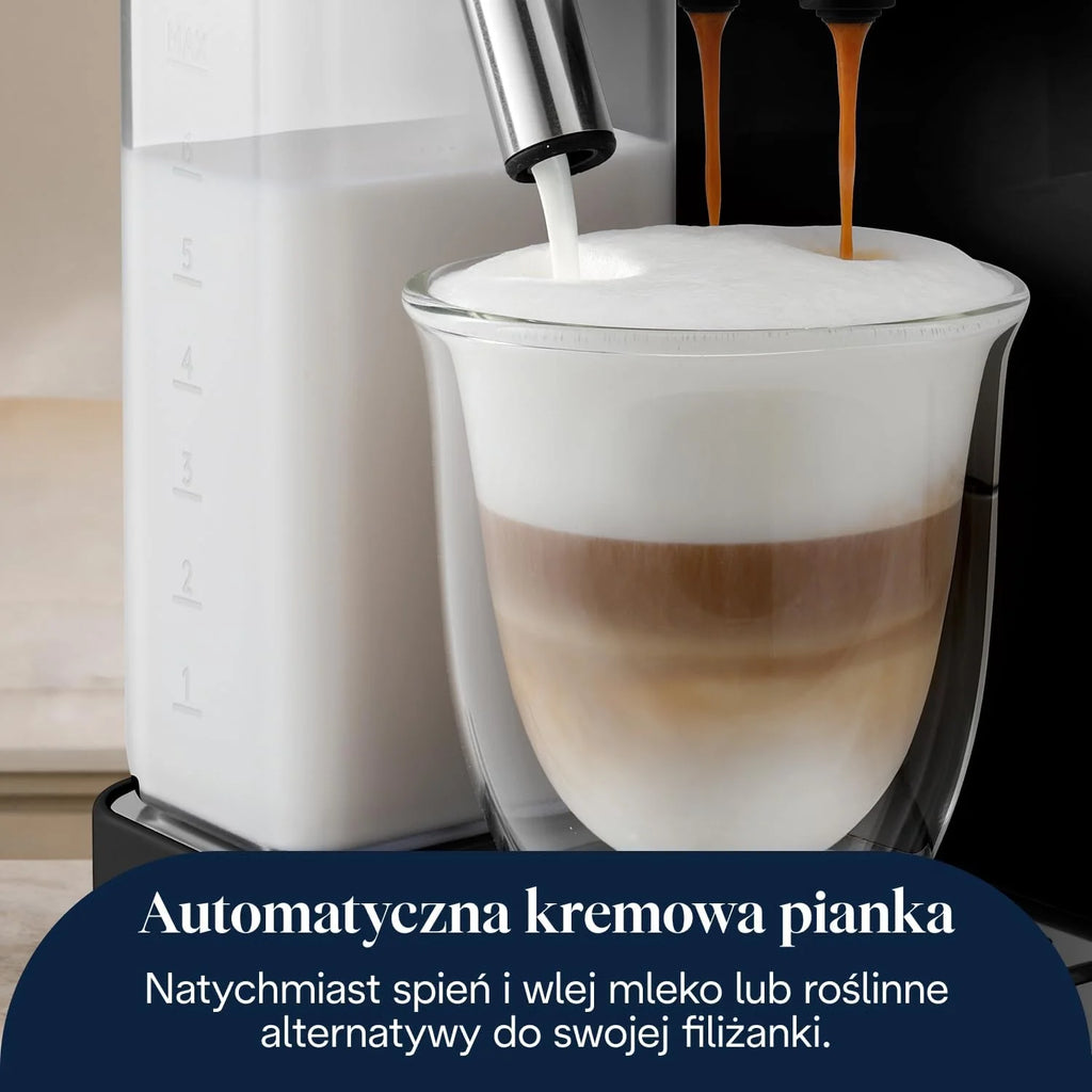 De'Longhi Rivelia Start - Automatyczny Ekspres do Kawy 10 Napojów Beżowy