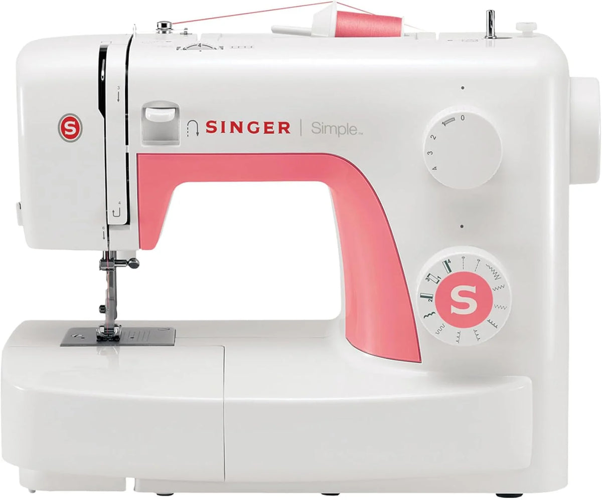 Singer Simple 3210 maszyna do szycia z wolnym ramieniem, biało-różowa