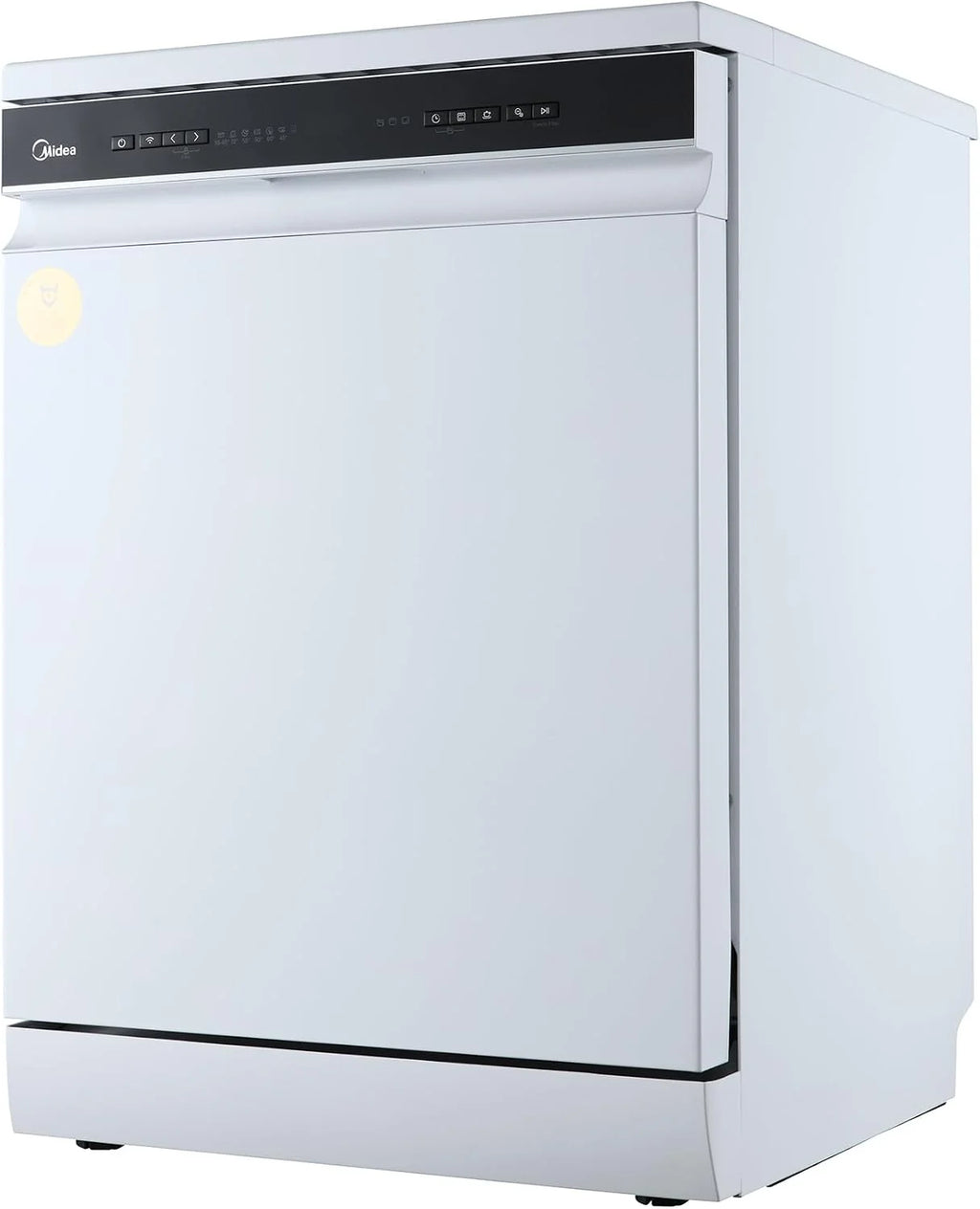 Midea MDWEF1433DW-WE, zmywarka 60 cm, wolnostojąca, 14 nakryć na miary, kosz na sztućce, górny kosz z regulacją wysokości, Aqua-Stop, wybór czasu startu, biała