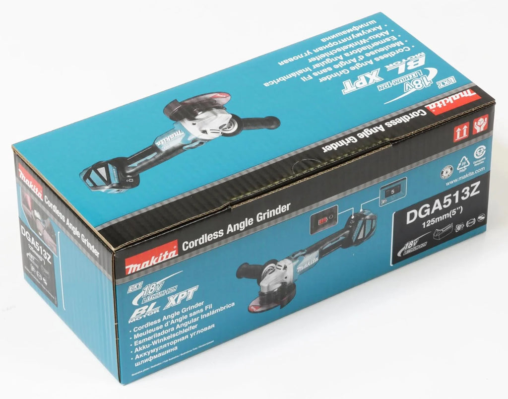 Makita Dga513Z Szlifierka, Zielony/Czarny, 125 mm