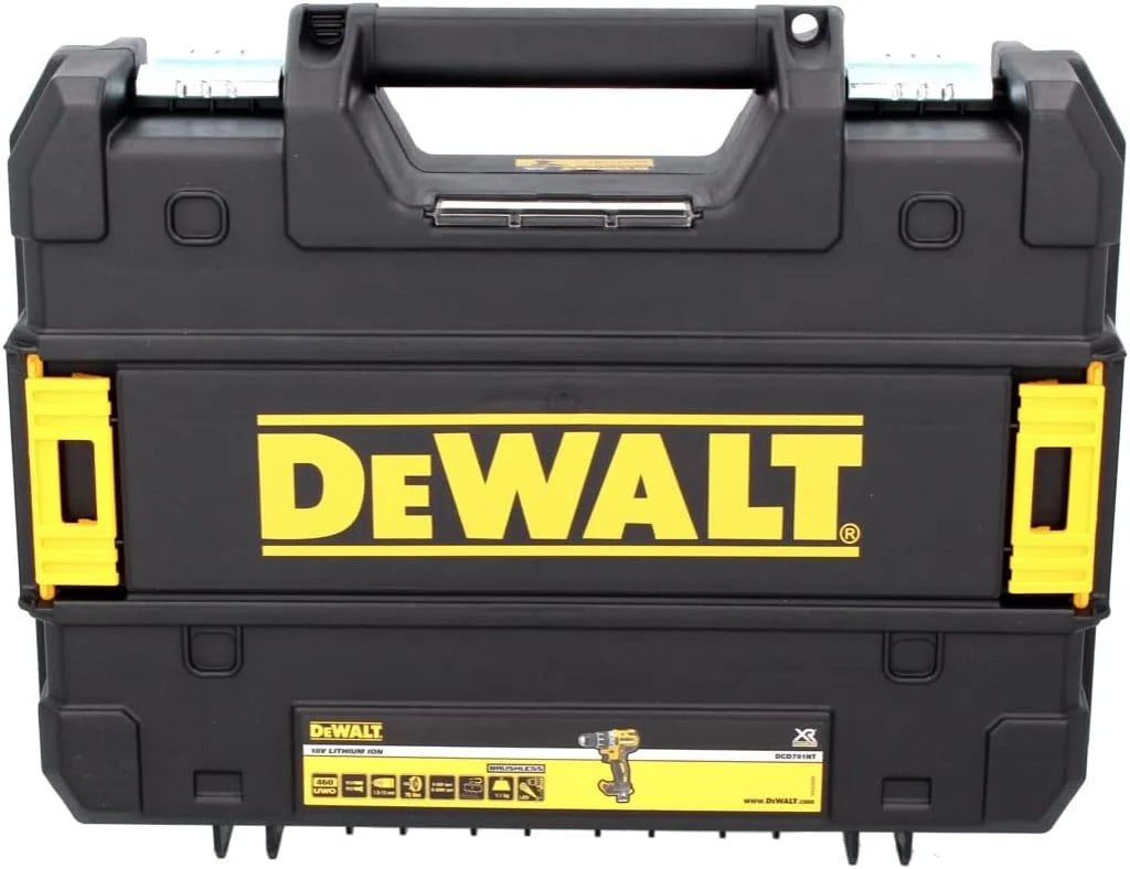 DEWALT, Wiertarko-wkrętarka 18V XR z silnikiem bezszczotkowym + 2x akumulatory 5.0 Ah, DCD791P2