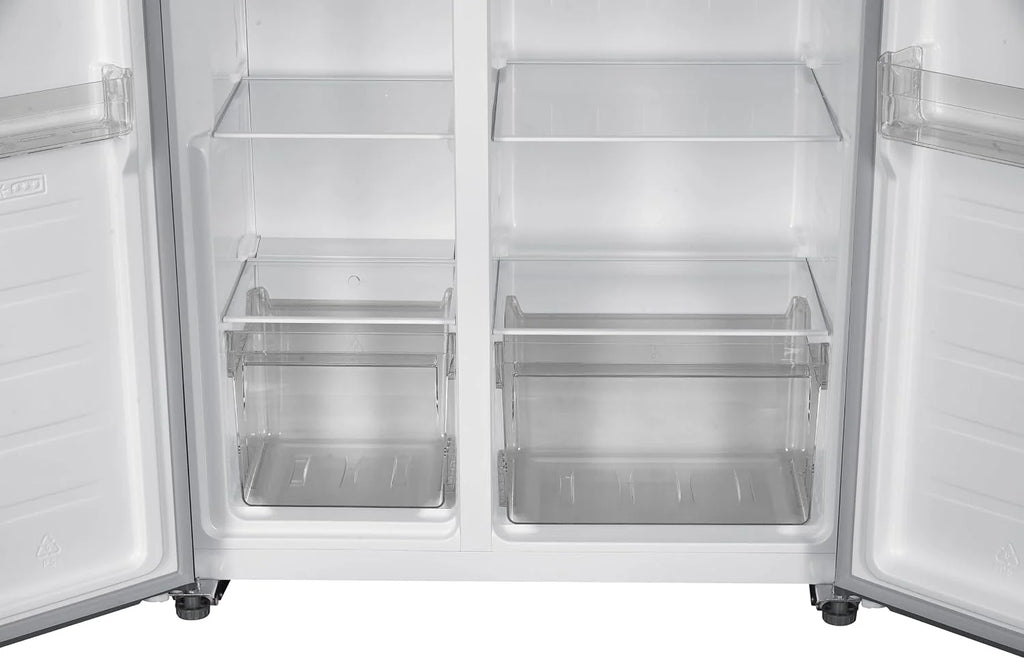 Respekta Halvar Side-by-Side 439 L, No Frost, dozownik wody, Inox Look