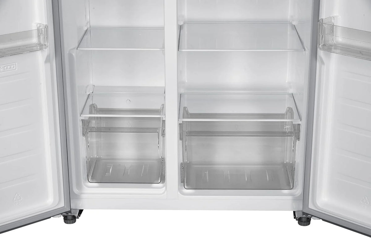Respekta Halvar Side-by-Side 439 L, No Frost, dozownik wody, Inox Look
