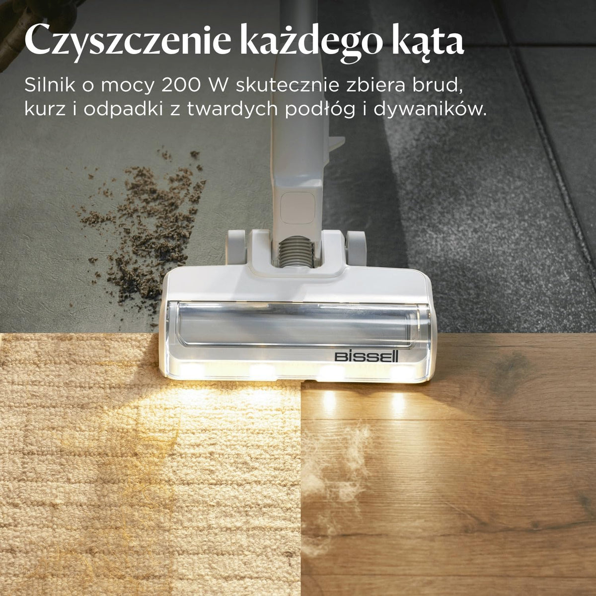 BISSELL PowerClean Odkurzacz Pionowy Bezprzewodowy 3 w 1 200W 4261N