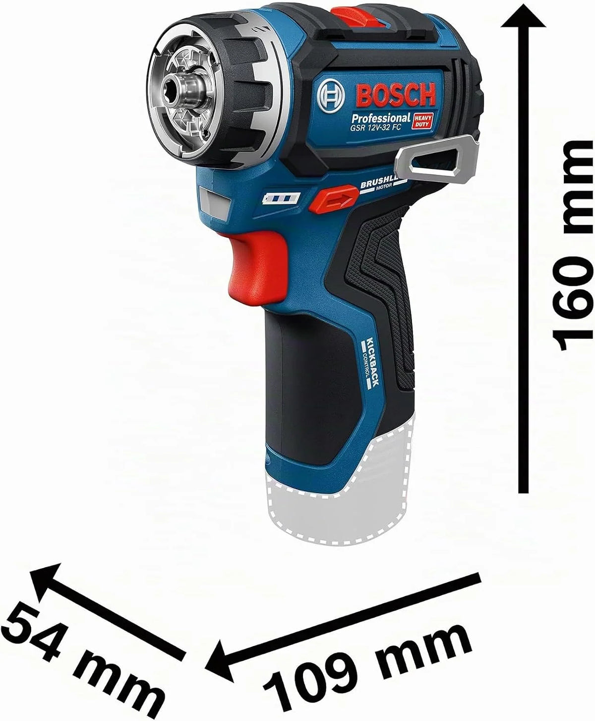 Bosch PRO 12V System Wiertarko-wkrętarka akumulatorowa GSR12V-32FC