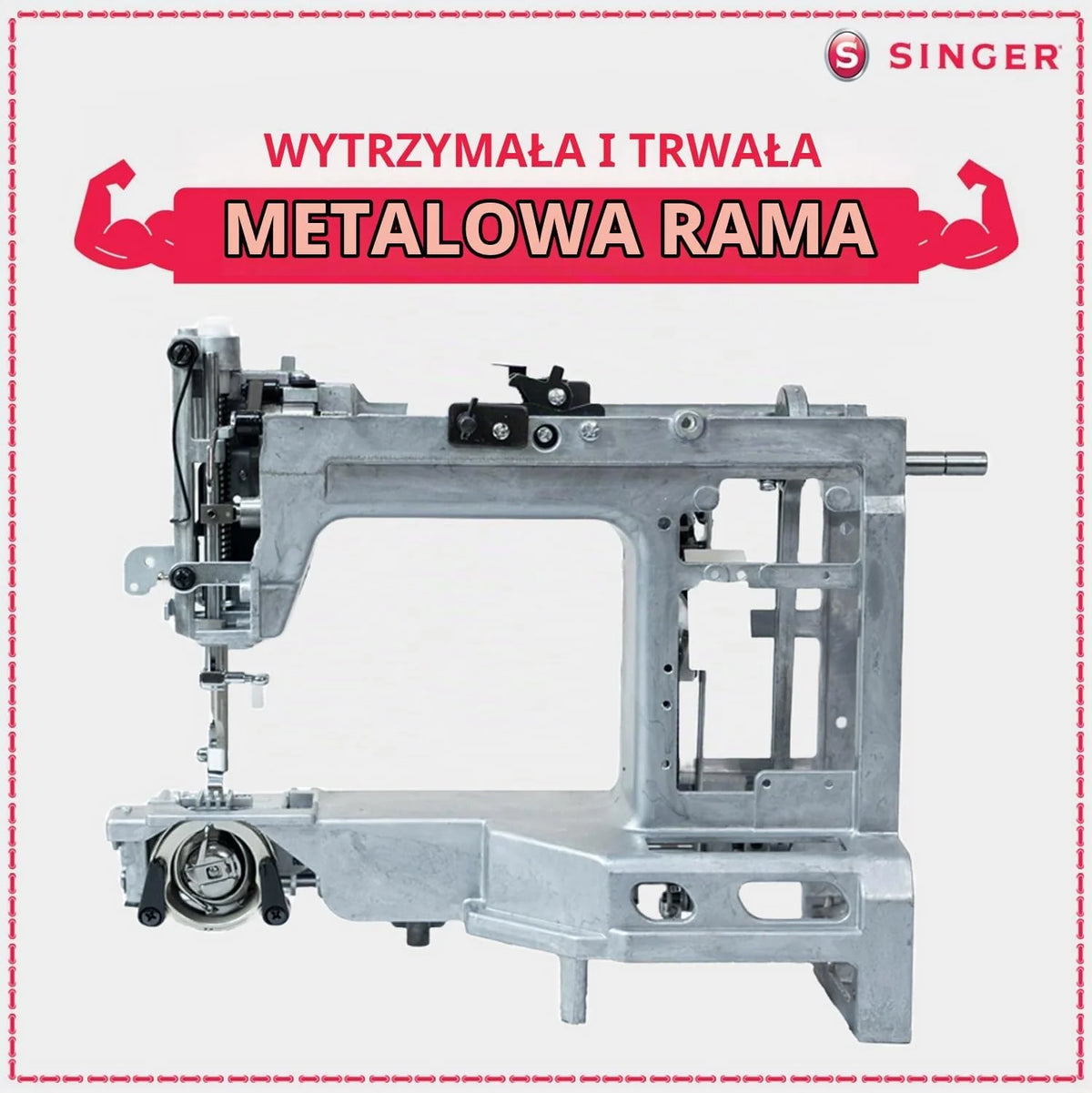 Singer Maszyna do Szycia Mechanicznego 1409 – 15 Programów Szycia, 4-Stopniowe Oczko, Regulacja Długości i Szerokości Ściegu, Dźwignia Wsteczna, Wolne Ramię, Z Miękką Pokrywą