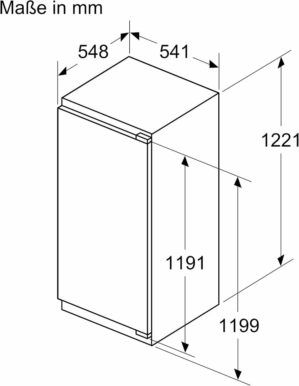 Siemens KI42LVFE0 iQ300 lodówka do zabudowy z zamrażarką, wnęka 122,5 x 56 cm, płaski zawias, 187 l, supercooling – szybsze chłodzenie, oświetlenie LED, równomierne oświetlenie