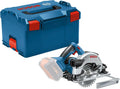Bosch Professional system 18V: akumulatorowa pilarka tarczowa GKS 18V-57 (średnica tarczy pilarskiej 165 mm, prędkość obrotowa bez obciążenia 3.400 min-1, L-BOXX)