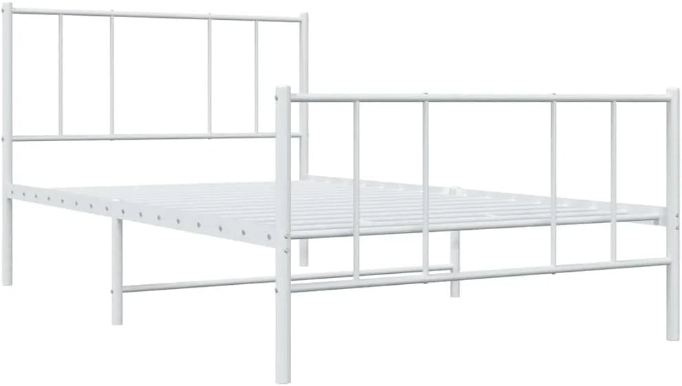 Malowana proszkowo stal 90x200 klasyczny biały