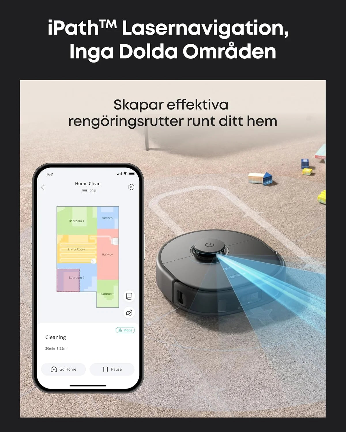 eufy robot sprzątający X10 Pro Omni, 8000 Pa, unoszące się mopy, czarny