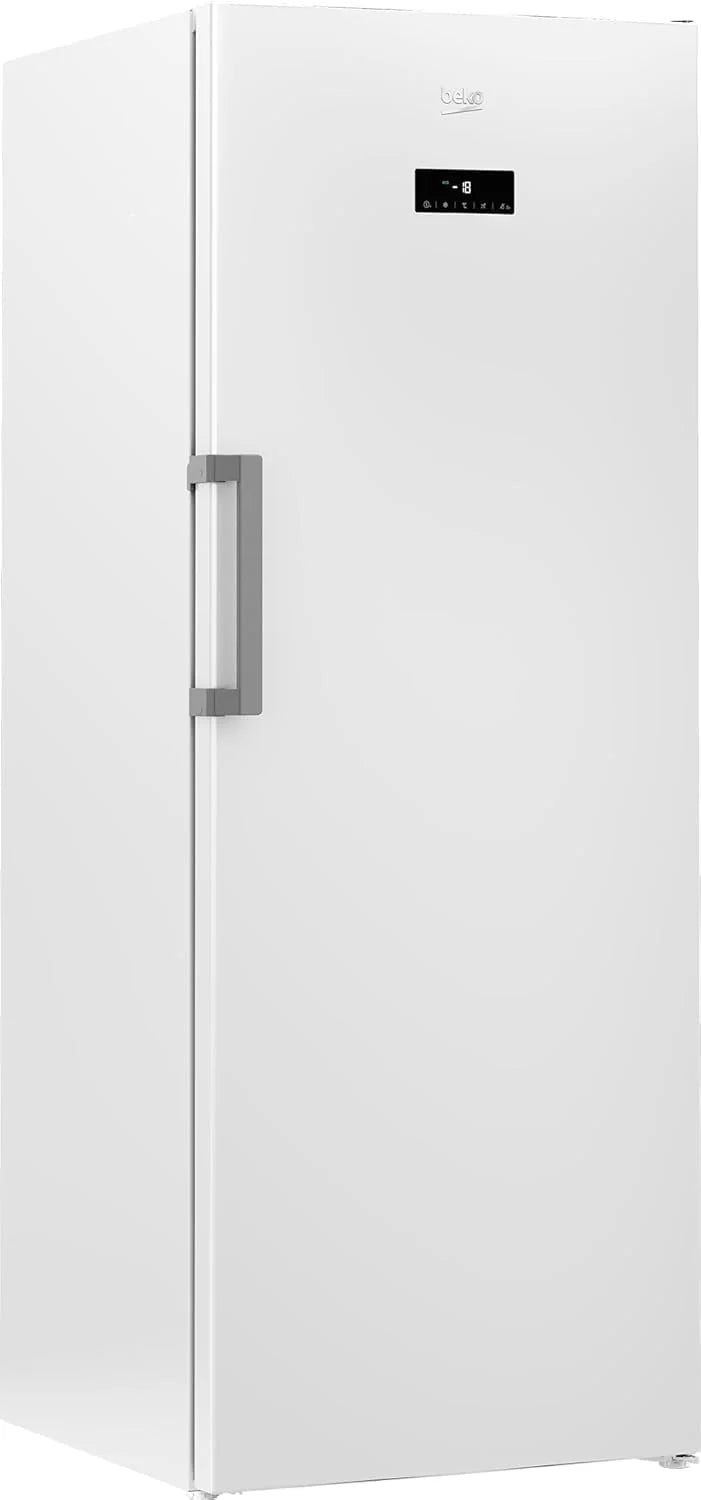 Beko RFNE448E55W zamrażarka, pojemność netto 404 l, No Frost, funkcja szybkiego zamrażania, wielofunkcyjny wyświetlacz, 6 szuflad zamrażarki + 2 przegródki, 36 dB (A), do użytku w pomieszczeniach