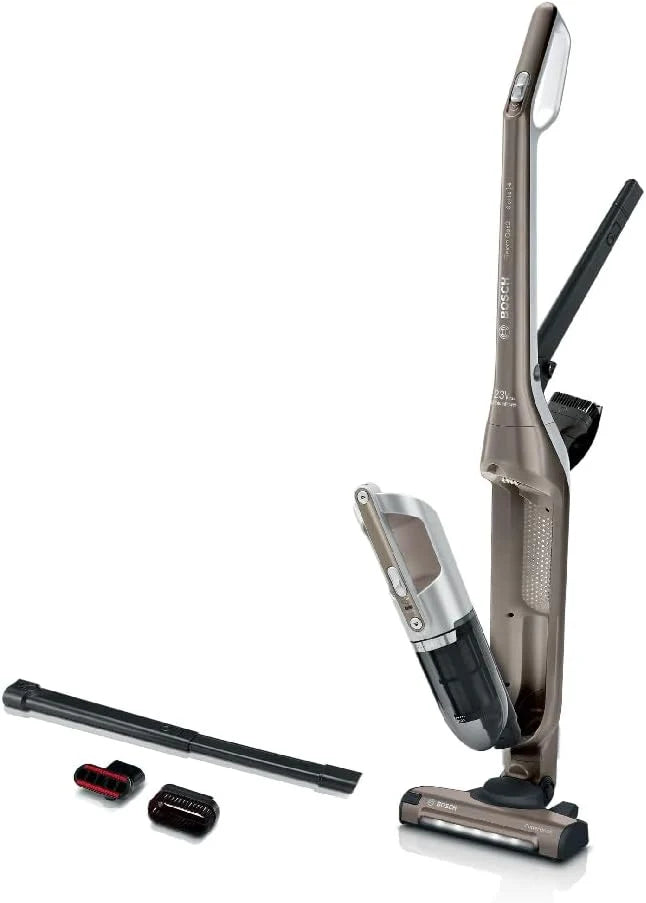 Bosch - Seria 4, bezprzewodowy odkurzacz pionowy Flexxo Gen 2, 28 W, 0,4 litra, 82 dB, metaliczny brąz, BBH3ALL23