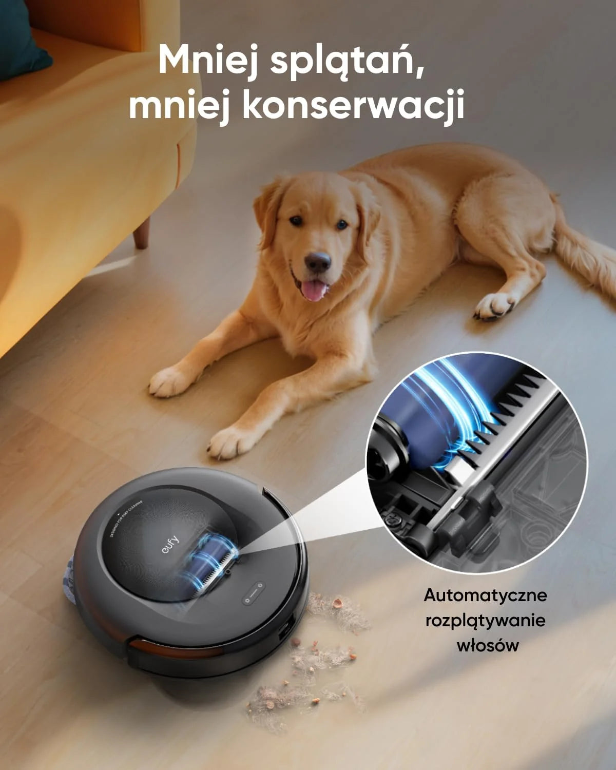 eufy robot sprzątający Omni C20, 7000 Pa, ultrasmukły korpus 8,5 cm