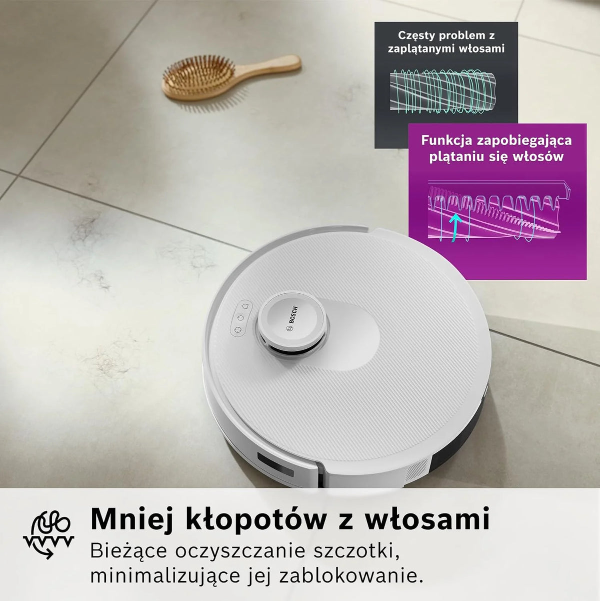 Bosch Spotless+ Robot sprzątający, BCRD1W, biały