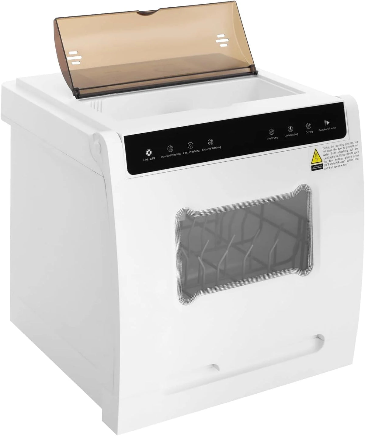 Wolnostojąca zmywarka 1100 W 52 dB zmywarka stołowa 220 V wielofunkcyjna obsługa ekranu dotykowego zmywarka 360° podwójne ramiona natryskowe wolnostojąca zmywarka stołowa 4-6 nakryć