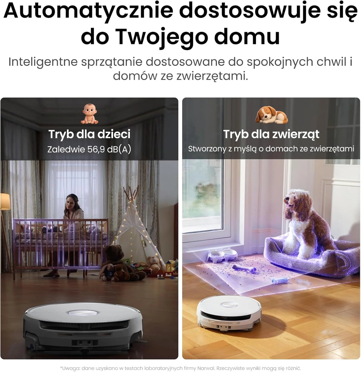 Narwal Freo 20 Robot Sprzątająco-Mopujący, Omijanie Przeszkód TwinAI