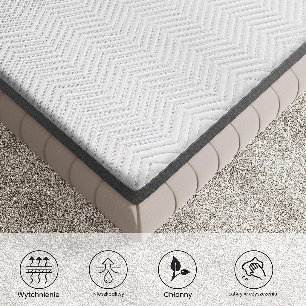 BedStory Materac Memory Foam, 140 x 200 cm