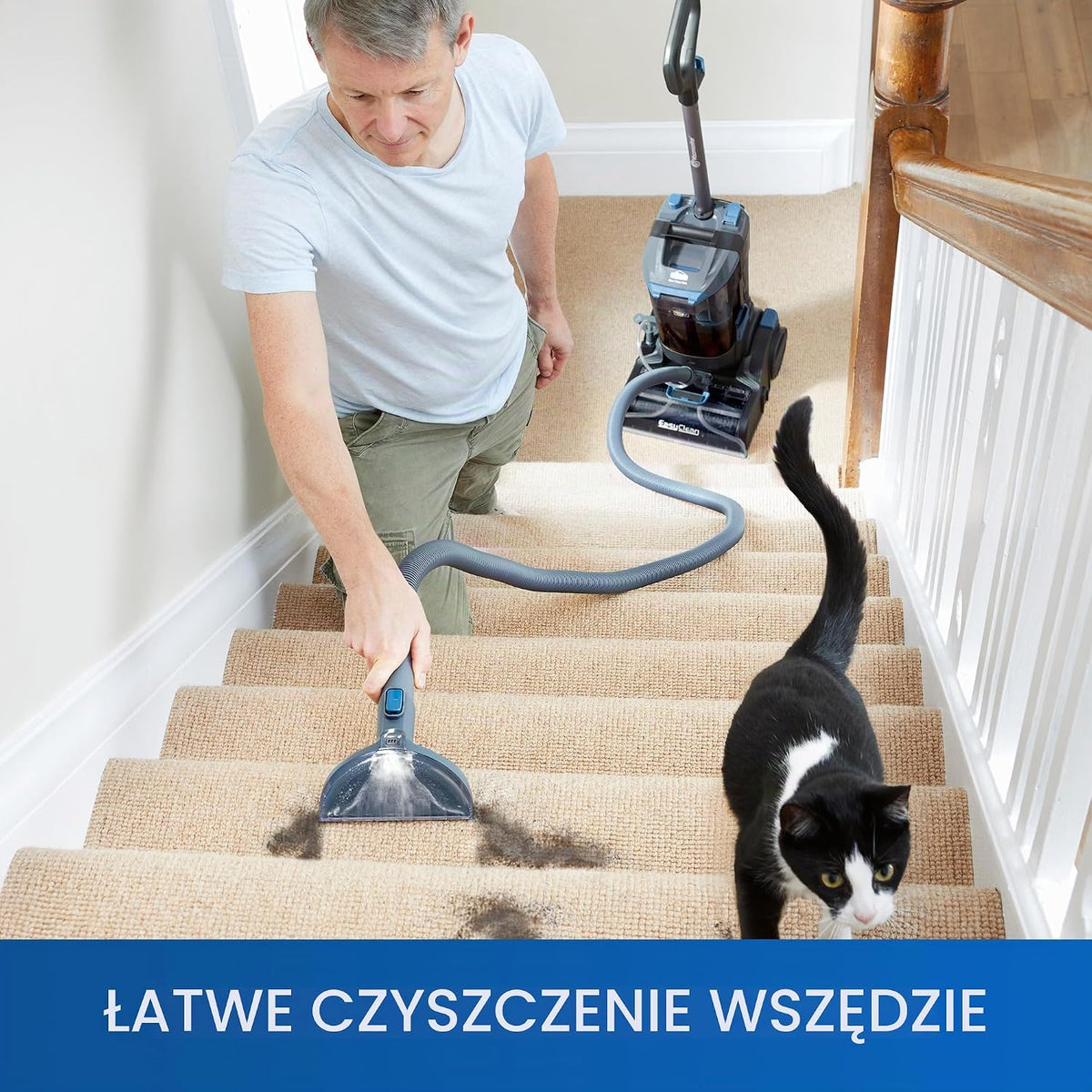 Vacmaster Środek do czyszczenia dywanów, profesjonalne rezultaty, usuwa brud i plamy, wydajny silnik 750 W, pojemność zbiornika 3,2 l, do dywanów, schodów i tapicerek