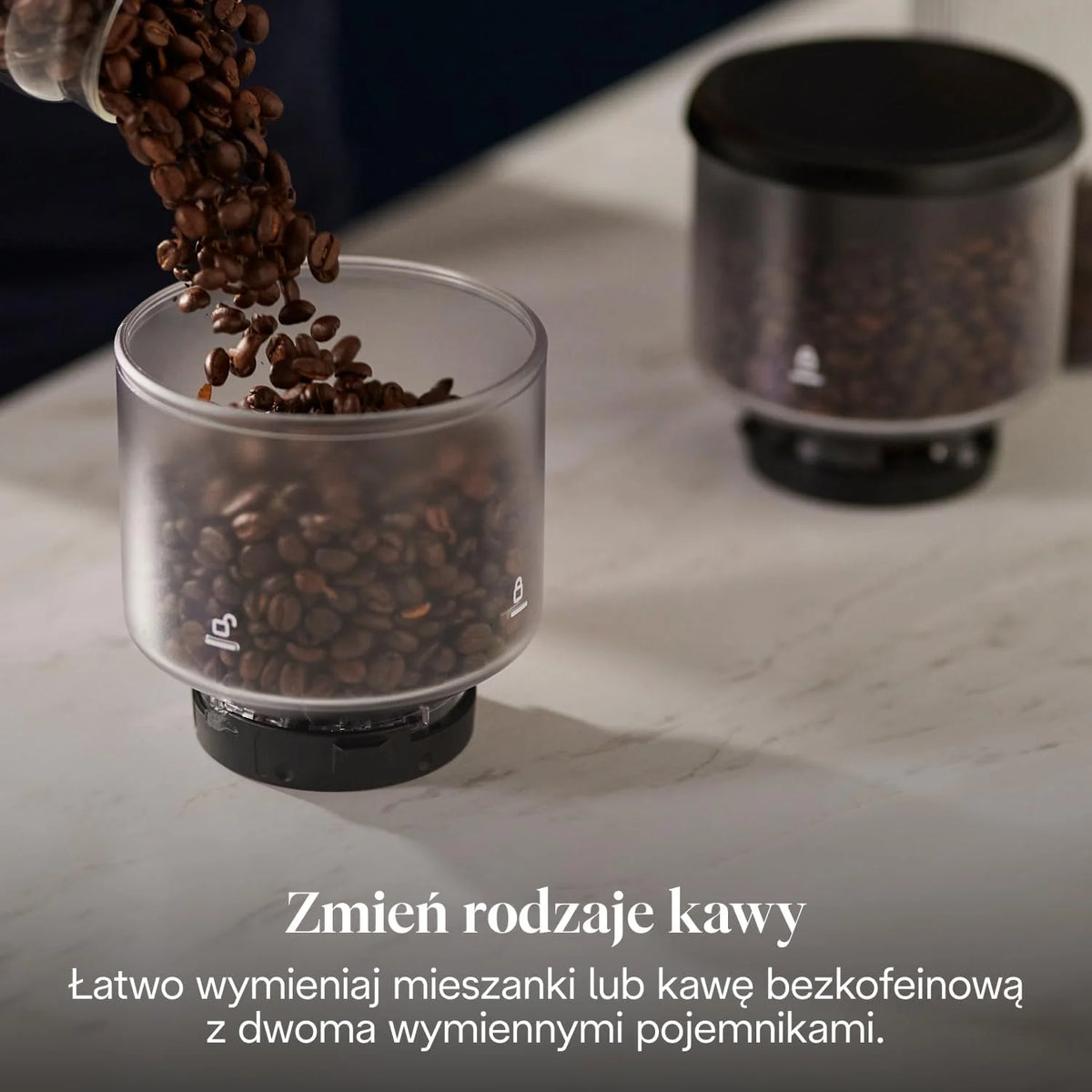 De'Longhi Rivelia Start - Automatyczny Ekspres do Kawy 10 Napojów Beżowy