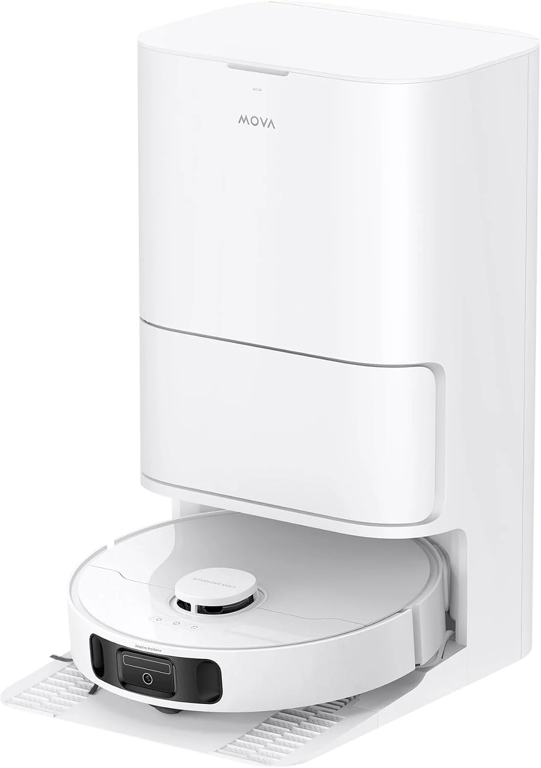 Mova E40 Ultra robot odkurzający z funkcją wycierania, automatyczne opróżnianie i 19 000 Pa, mop MaxiReach T, szczotka boczna bez plątania, dopływ. 80 ml wody, wielofunkcyjna stacja do 75 dni