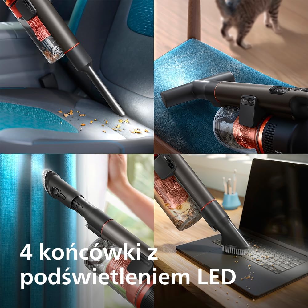 Philips SpeedPro Max Odkurzacz Pionowy serii 7000, Ssanie 360°, Do Sierści