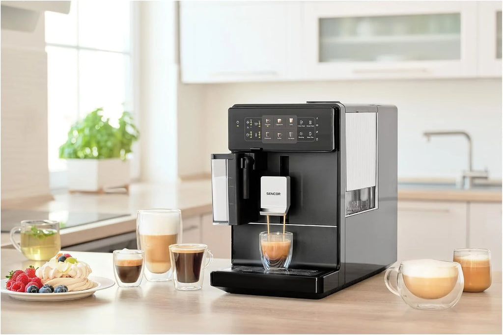 Sencor Automatyczny ekspres do kawy espresso i cappuccino SES 9300BK
