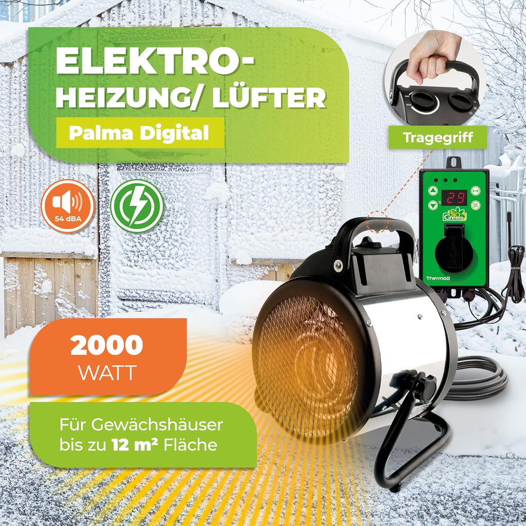 Bio Green Palma Grzejnik elektryczny, 2000 W, Wielokolorowy