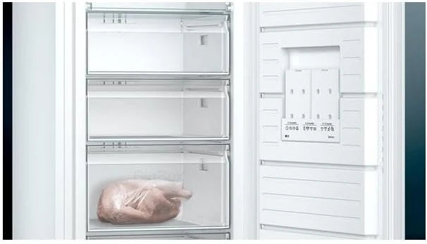 Siemens GS54NUWDV iQ500 zamrażarka wolnostojąca/D / 212 kWh/rok / 328 l/noFrost/bigBox/oświetlenie wewnętrzne LED/superFreezing/biała