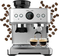 Cecotec Ekspres do kawy Express 20 barów Power Espresso 20 Barista, 2250 W, manometr, 2 Thermoblocks, regulowany parowiec, pojemnik na kawę ziarnistą i młynek z 20 poziomami