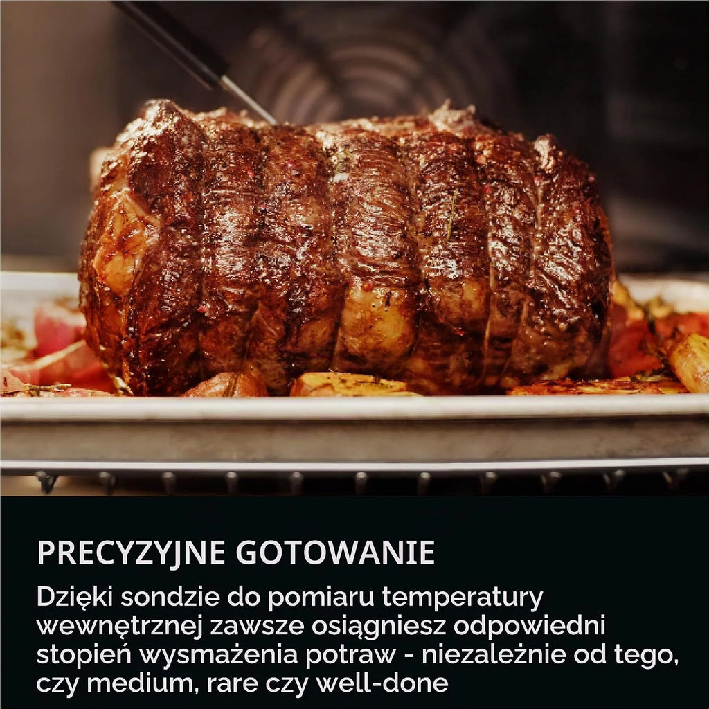 AEG Kuchenka parowa do zabudowy WiFi – seria 8 Touch Swipe – krok po kroku wspomagane gotowanie – Made in Germany – 100% auto-parowy & SousVide – przepisy na aplikacje – TP8SB73ZAB