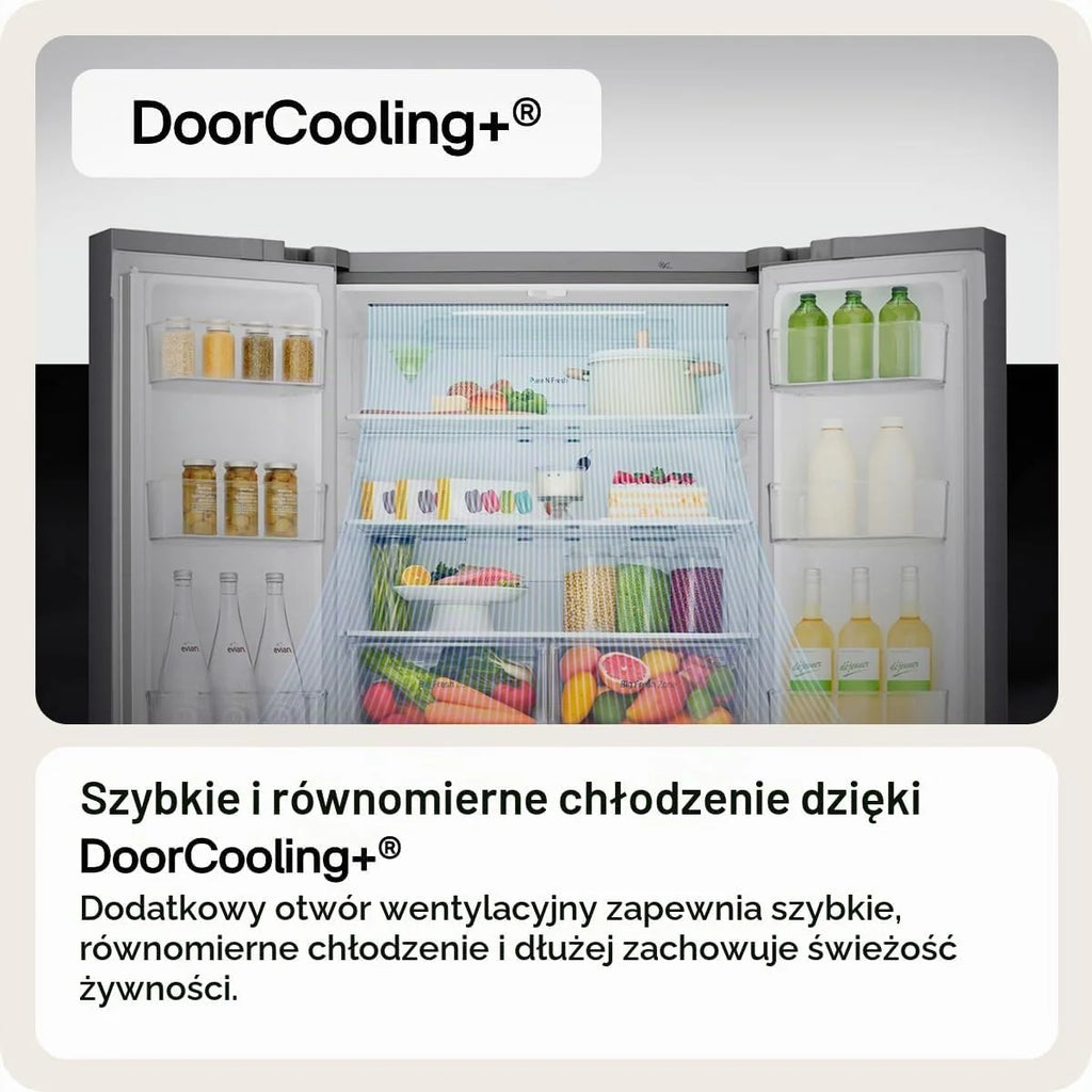 LG GSXE90MBDD Side by Side lodówka z InstaView Craft Ice | Door in Door in Door | Crushed Ice i dozownik wody EEK: klasa D | pojemność 628 litrów | przyłącze stałe | Total No Frost