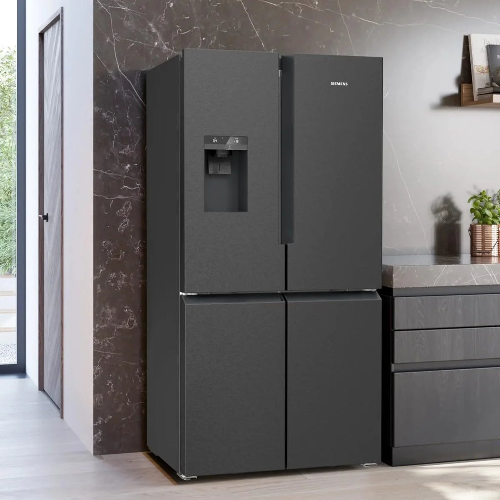 Siemens KF96DPXEA iQ700 lodówko-zamrażarka, 183 x 90,5 cm, chłodzenie 574 l i zamrażanie 199 l, noFrost, hyperFresh 0 stopni, światło LED, podświetlana tylna ścianka z multiAirflow
