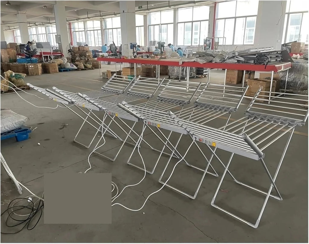 Elektryczna Suszarka Do Ubrań Ze Składanymi Skrzydłami Przenośny Podgrzewacz Wieżowy Wolnostojąca Włosów Stop Aluminium EnergooszczęDny