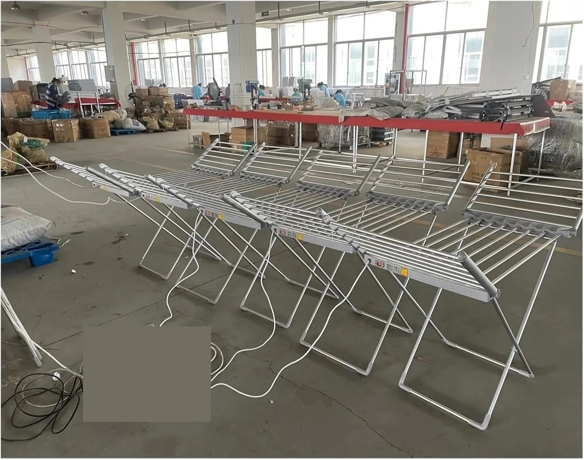 Elektryczna Suszarka Do Ubrań Ze Składanymi Skrzydłami Przenośny Podgrzewacz Wieżowy Wolnostojąca Włosów Stop Aluminium EnergooszczęDny