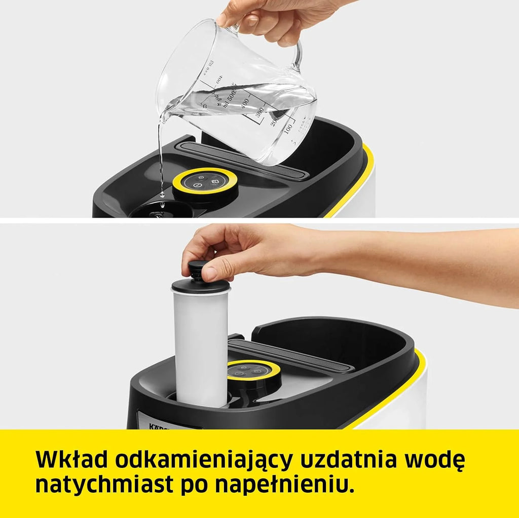 Kärcher Parownica SC 3 Deluxe EasyFix, ciśnienie: 3,5 bar, czas nagrzewania: 30 s, moc: 1.900 W, wydajność: 75 m², pojemność: 1 l, zestaw do czyszczenia podłóg, dysze i okrągła szczotka